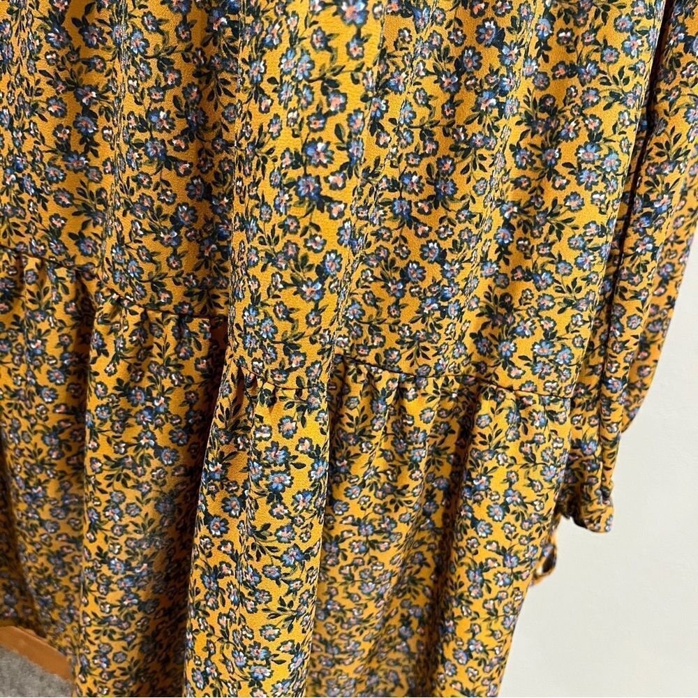 Wild Fable Floral Long Sleeve knee length Dress size M med medium - Picture 5 of 11